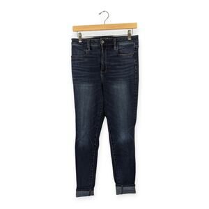 American Eagle Blue 360 Next Level Stretch Skinny Jeans Size 8